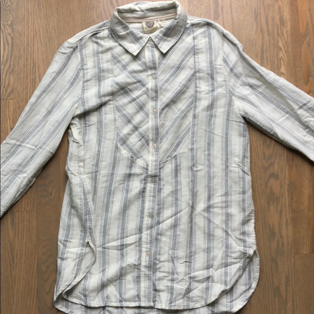 Striped Anthropologie button down
